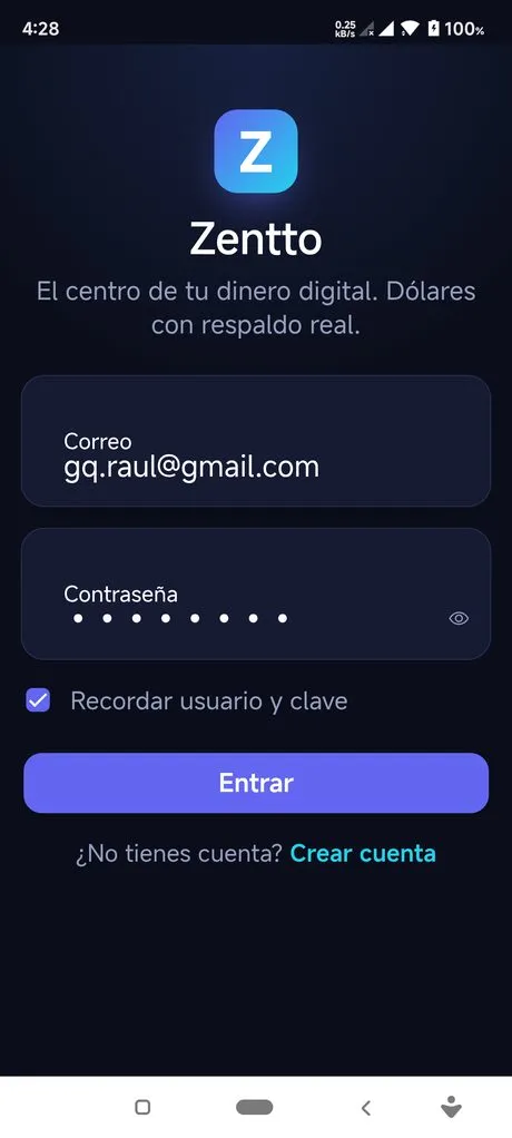Login — Zentto Pay