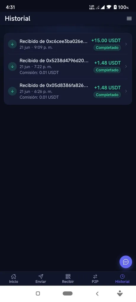 Historial — Zentto Pay