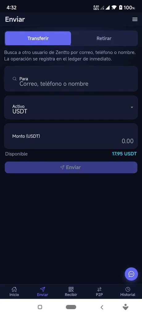 Enviar — Zentto Pay
