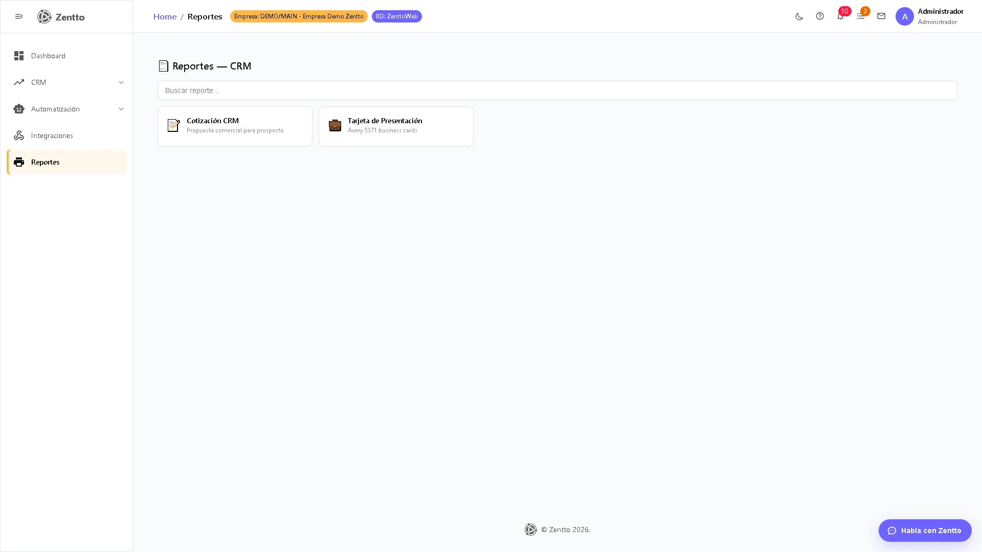 Panel de reportes del CRM con gráficos de funnel de conversión y métricas del equipo