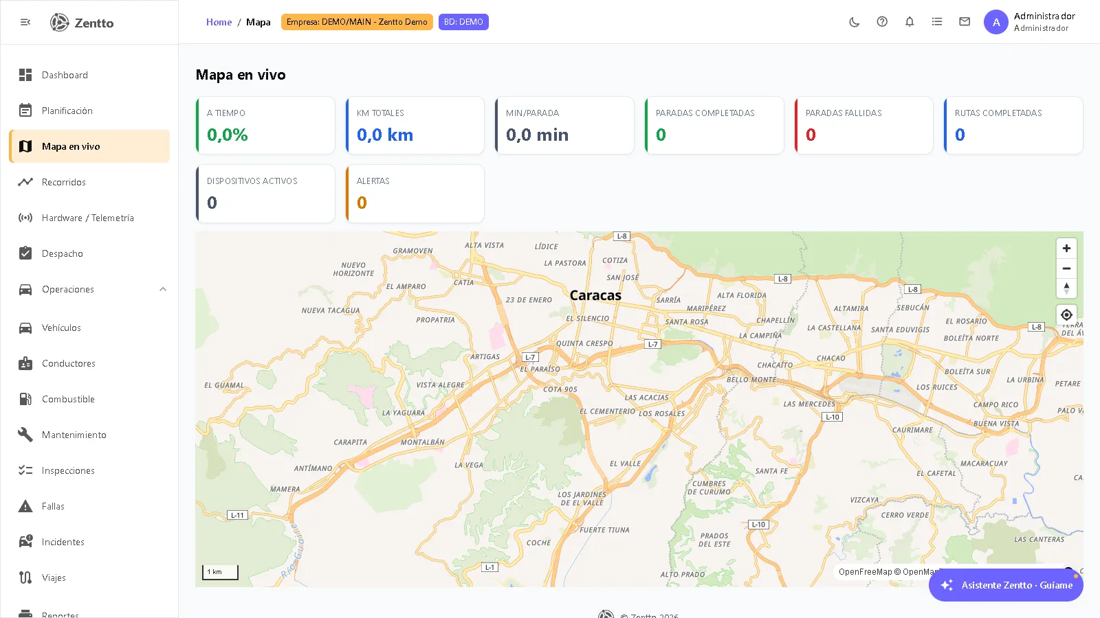 Live map